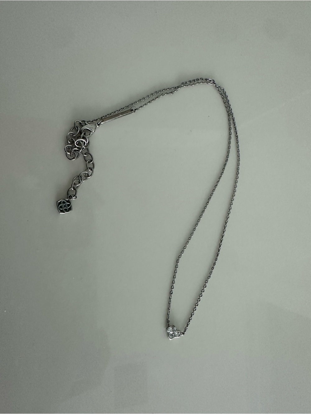 Kendra Scott Silver Heart Necklace
